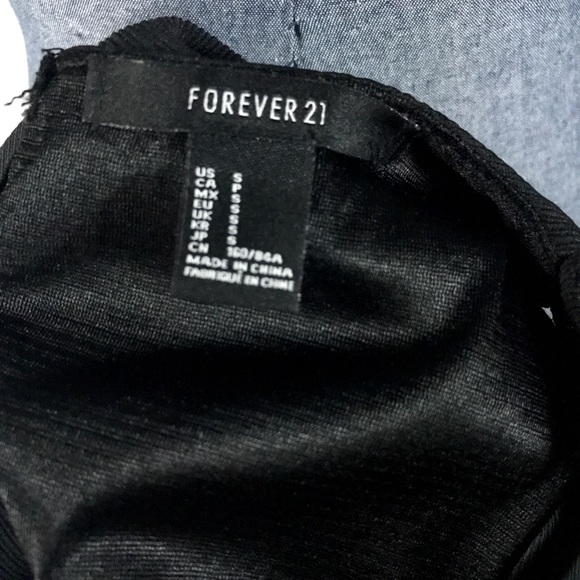 Forever 21 Women's Size S Black Solid Skater Dress - Picture 7 of 8